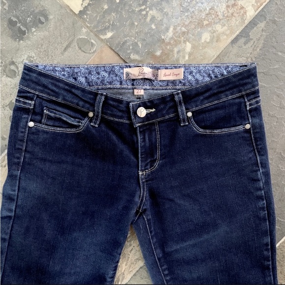 PAIGE•Size 27•Laurel Canyon Bootcut Jeans•Dark Rinse Wash•Very Gently Worn🌼 - Picture 3 of 12